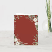 Red Rustic Weihnachten | Winter Floral und Foto (Rückseite)