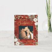 Red Rustic Weihnachten | Winter Floral und Foto (Vorderseite)