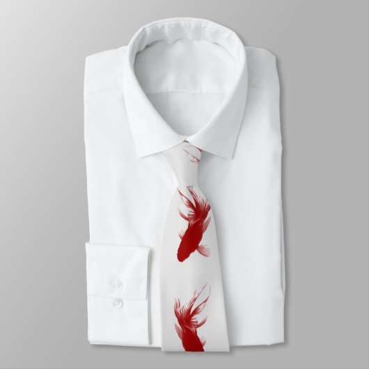 Red Ryukin Goldfish Krawatte (Gebunden)