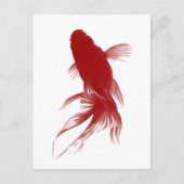 Red Ryukin Goldfish Postkarte (Vorderseite)