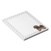 Red Sable Lhasa Apso Niedlich Cartoon Dog Notizblock (angewinkelt)