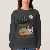 Red Sable Papillon und Halloween Spuk Haus Sweatshirt (Vorderseite)