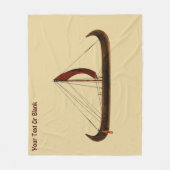 Red Sail Viking Ship Fleecedecke (Vorderseite)