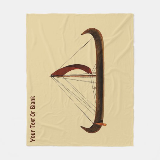 Red Sail Viking Ship Fleecedecke (Vorderseite)