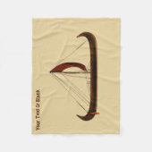 Red Sail Viking Ship Fleecedecke (Vorderseite)