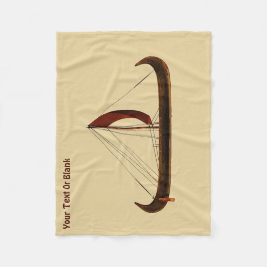 Red Sail Viking Ship Fleecedecke (Vorderseite)