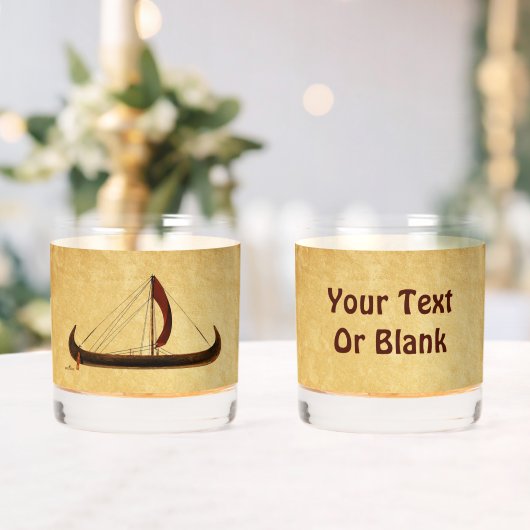 Red Sail Viking Ship Whiskyglas (Insitu (Hochzeit))