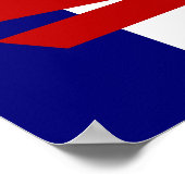 Red Sailboats Marine & White Stripes druckposter Poster (Ecke)