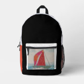 Red Sails Bedruckter Rucksack (Vorderseite)