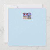 Red Sails & Blume Flat Birthday Card (Rückseite)