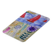 Red Sails & Blume Flexible Magnet (Linke Seite)