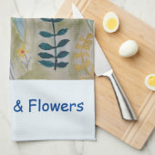 Red Sails & Blume Handtuch (Viertel Falte)