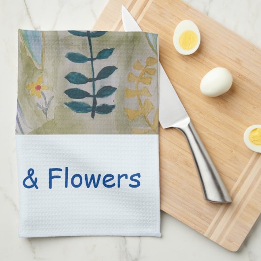 Red Sails & Blume Handtuch (Viertel Falte)