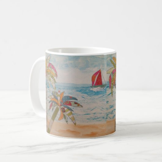 Red Sails Kaffeetasse (Vorderseite Links)