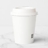 Red Sakura Blossom Gemälde von Sara Motolanez Pappbecher (Rückseite)