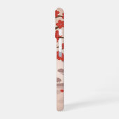 Red Sakura Kokeshi Doll - Japanese Geisha iPhone 16 Hülle (Linke Seite)