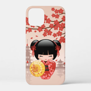 Red Sakura Kokeshi Doll - Japanisch Geisha Case-Mate iPhone Hülle