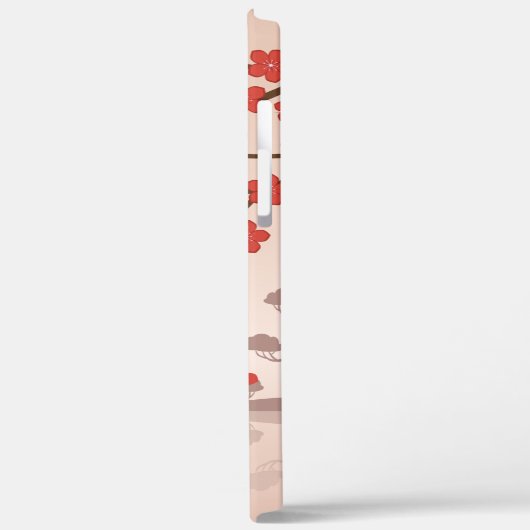 Red Sakura Kokeshi Doll - Japanisch Geisha Case-Mate iPhone Hülle (Rückseite / Links)