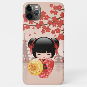Red Sakura Kokeshi Doll - Japanisch Geisha Case-Mate iPhone Hülle
