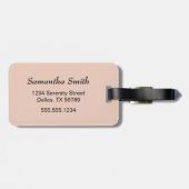 Red Sakura Kokeshi Doll - Japanisch Geisha Gepäckanhänger (Rückseite horizontal)