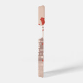 Red Sakura Kokeshi Doll - Japanisch Geisha iPhone Hülle (Rechte Seite)