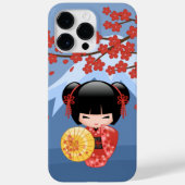 Red Sakura Kokeshi Doll - Niedlich Geisha Girl Case-Mate iPhone Hülle (Rückseite)