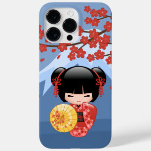 Red Sakura Kokeshi Doll - Niedlich Geisha Girl Case-Mate iPhone 14 Pro Max Hülle