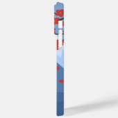 Red Sakura Kokeshi Doll - Niedlich Geisha Girl Case-Mate iPhone Hülle (Rückseite / Links)