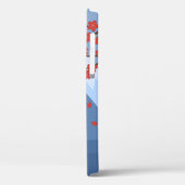 Red Sakura Kokeshi Doll - Niedlich Geisha Girl Case-Mate iPhone Hülle (Rückseite / Links)