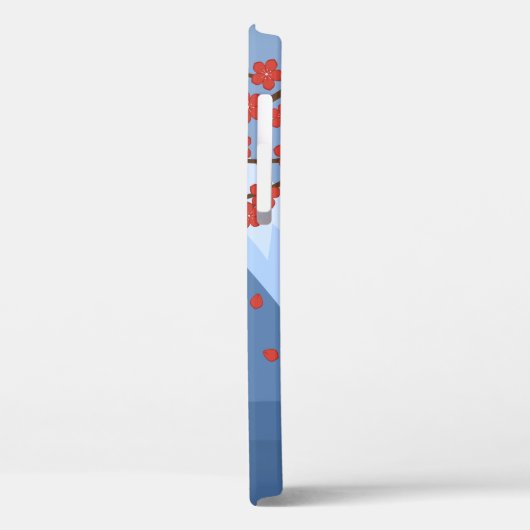 Red Sakura Kokeshi Doll - Niedlich Geisha Girl Case-Mate iPhone Hülle (Rückseite / Links)