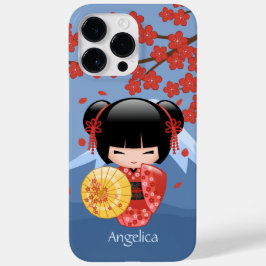 Red Sakura Kokeshi Doll - Niedlich Geisha Girl Case-Mate iPhone 14 Pro Max Hülle