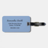 Red Sakura Kokeshi Doll - Niedlich Geisha Girl Gepäckanhänger (Rückseite horizontal)