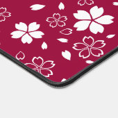 Red Sakura Pattern Schreibtischunterlage (Ecke)