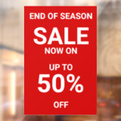 Red Sale jetzt für fett Fensteraufkleber (Blatt 2)