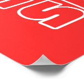 Red Sale, Retail Store Signage, Boutique Poster (Ecke)