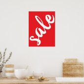 Red Sale Sign, 18x24 Sommersaison Sale Poster (Küche)
