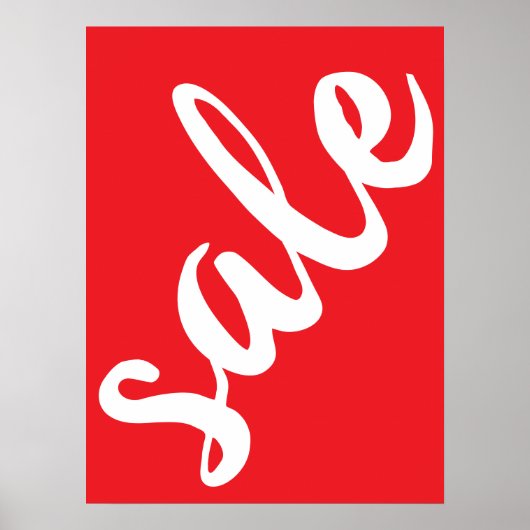 Red Sale Sign, 18x24 Sommersaison Sale Poster (Vorne)