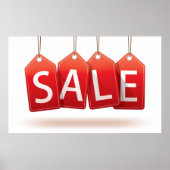Red Sales Tags Poster (Vorne)