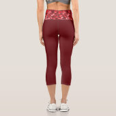 Red Salmon Tarnlage Capri Leggings (Rückseite)