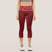 Red Salmon Tarnlage Capri Leggings (Vorderseite)