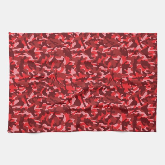 Red Salmon Tarnlage Geschirrtuch (Horizontal)