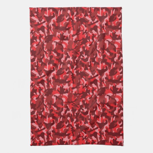 Red Salmon Tarnlage Geschirrtuch (Vertikal)