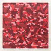 Red Salmon Tarnlage Glasuntersetzer (Vorderseite)
