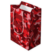 Red Salmon Tarnlage Mittlere Geschenktüte (Rückseite Schrägansicht)