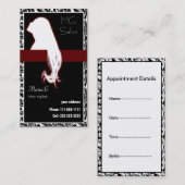 Red Salon Visitenkarten und Termine (Vorne/Hinten)