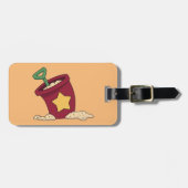 Red Sand Bucket mit Star und Shovel Gepäckanhänger (Vorderseite horizontal)