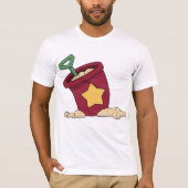 Red Sand Bucket mit Star und Shovel T-Shirt (Vorderseite)