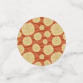 Red Sand Dollars Konfetti (Klein Vorderseite)