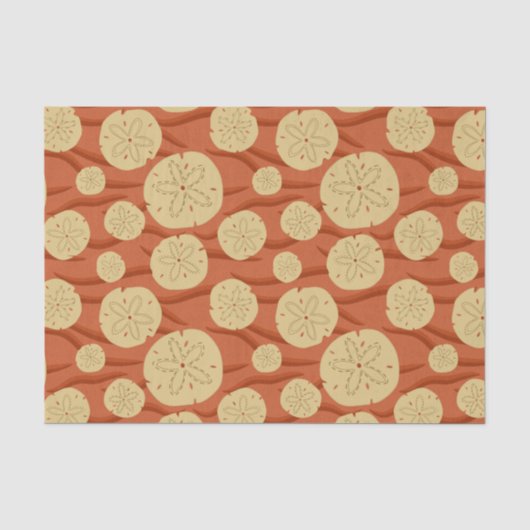 Red Sand Dollars Seidenpapier (Vorderseite)