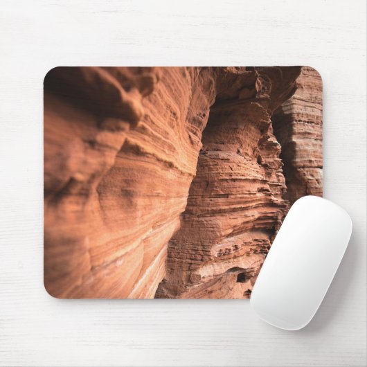 Red Sandstone Nature Foto Mousepad (Mit Mouse)
